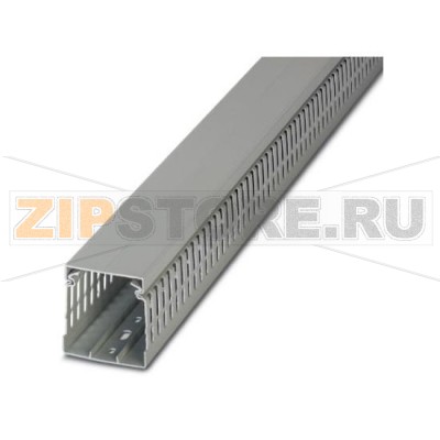 Кабельный канал Phoenix Contact CD-HF 40X60 серый, не содержит галогенов, состоит из верхней и нижней частей, ширина: 40 мм, высота: 60 мм, длина: 2 000 мм.Минимальный заказ: 20 шт.Упаковка: 20 шт.