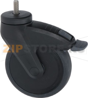 CASTOR SWIVEL WITH PIN AND BRAKE 
