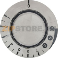 KNOB ø 54 mm 0-10 CHROMED/BLACK