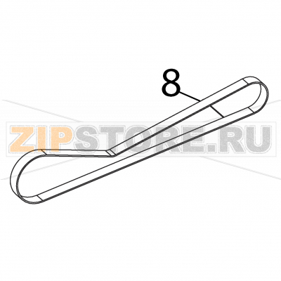 Timing belt Intermec PX4i Timing belt Intermec PX4iЗапчасть на деталировке под номером: 8Название запчасти на английском языке: Timing belt Intermec PX4i.