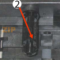 Ribbon spindles-molded Zebra P310i