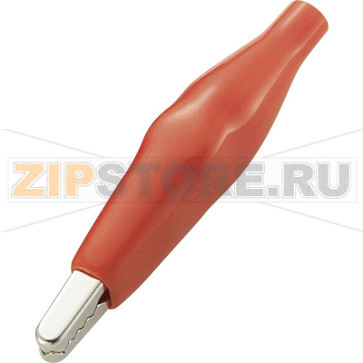 Щуп-зажим, тип: крокодил, красный, 3 мм, длина: 35 мм, 1 шт TRU Components TC-ACR1RD203 