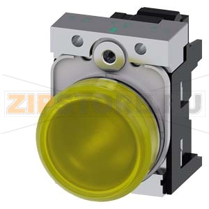 СВЕТОВОЙ ИНДИКАТОР, 22MM, КРУГЛЫЙ, МЕТАЛЛИЧЕСКИЙ ГЛЯНЦЕВЫЙ, ЖЁЛТЫЙ МАТОВЫЙ РАССЕИВАТЕЛЬ, С ДЕРЖАТЕЛЕМ, МОДУЛЬ ПОДСВЕТКИ С ИНТЕГРИРОВАННЫМ СВЕТОДИОДОМ 230V AC,  ПРУЖИННЫЕ КЛЕММЫ, С ГРАВИРОВКОЙ ЛАЗЕРОМ, UPPER CASE Siemens 3SU1156-6AA30-3AA0-Z&amp;nbsp;Y11 