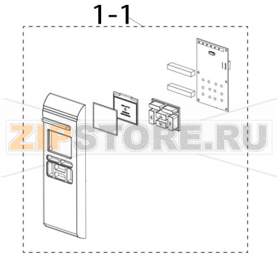 LCD Panel assembly TSC ML340P LCD Panel assembly TSC ML340PЗапчасть на деталировке под номером: 1-1