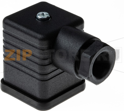 Разъем соленоидный 250 В, 3P+E, DIN 43650 A, прямой Hirschmann RS GDM 3016 schwarz 