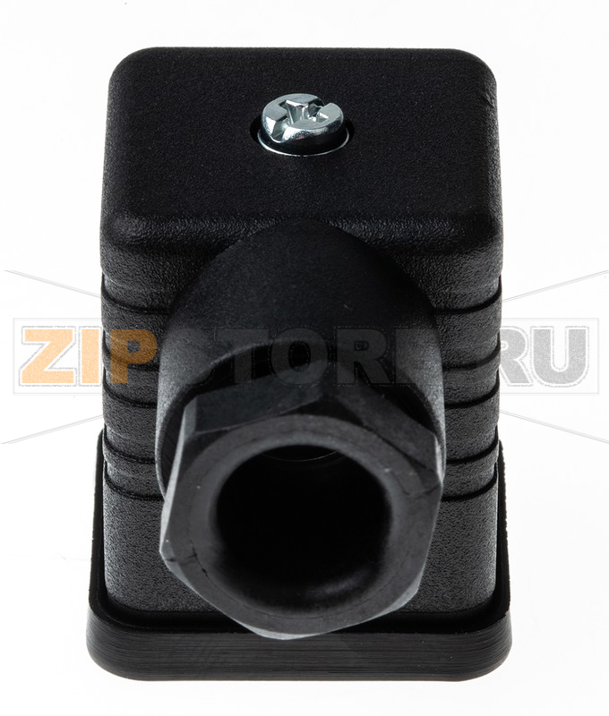 Разъем соленоидный 250 В, 3P+E, DIN 43650 A, прямой Hirschmann RS GDM 3016 schwarz 