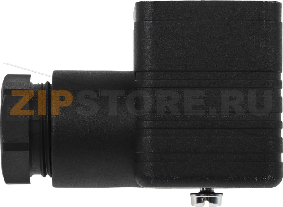 Разъем соленоидный 250 В, 3P+E, DIN 43650 A, прямой Hirschmann RS GDM 3016 schwarz 