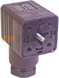 Разъем соленоидный 250 В, 3P+E, DIN 43650 A, прямой Hirschmann RS GDM 3016 schwarz 