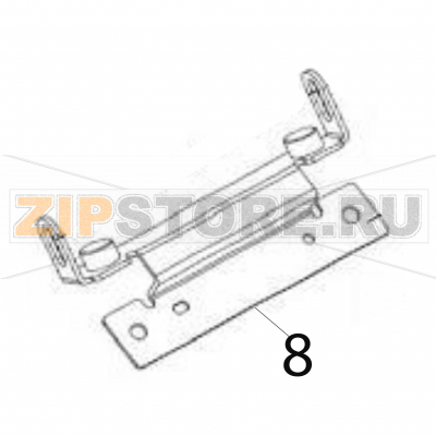 Nip bracket set Sato CG212ТТ Nip bracket set Sato CG212ТТЗапчасть на деталировке под номером: 8Название запчасти на английском языке: Nip bracket set Sato CG212ТТ.
