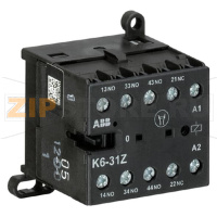 Миниконтактор K6-31-Z, 3 А, 400 В, AC3, катушка: 42 В/АС ABB GJH1211001R0312