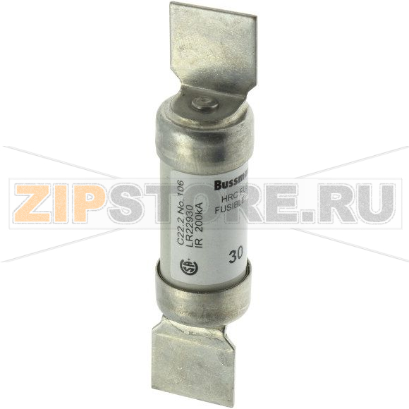 Предохранитель, 30 A, AC 600 В, DC 250 В, 200 кА, HRCI-CB, 14x61 мм, CSA Eaton 30A CANADIAN FUSE 