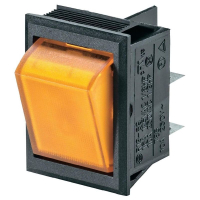 Переключатель клавишный 250 В/AC, 10 А, 2 x выкл/вкл, 1 шт SCI R13-69B-01 YE