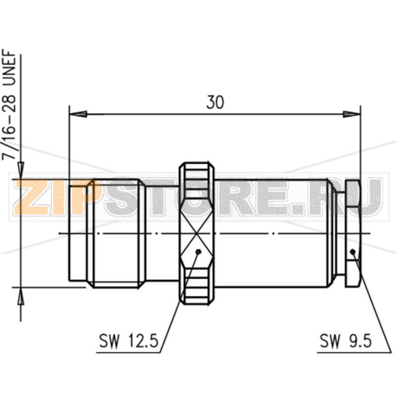 Разъем TNC, 75 Ом, 1 шт Telegärtner J01013A0004 