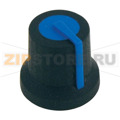 Ручка поворотная, черная, гладкая ось, диаметр оси: 6 мм, K87MAR Cliff CL170827BR 