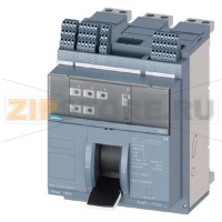 fixed-mounted molded case circuit breaker w. handle frame 1600; 4AUX and trip alarm switch S24; Icu "M" Icu=55kA @ 415V, 3-pole ETU350, LSI, In=1250A rotary coding switch Ir=500...1250A Isd=1...10xIn, Ii=1.5...15xIn N conductor protec. adjustable opt. w.