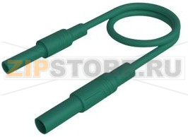 Провод тестовый 0.25 м, зеленый Hirschmann MAL S GG-B 25/2,5 GREEN 