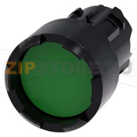 АКТУАТОР КНОПКИ, 22MM, КРУГЛ., ПЛАСТИК, КНОПКА ЗЕЛЁНАЯ RAISED FRONT RING, CASTELLATED БЕЗ ФИКСАЦИИ Siemens 3SU1000-0DB40-0AA0