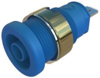 Разъем лабораторный 25 А, 1 кВ, синий Hirschmann SEB 2610 F4,8 NI BLUE