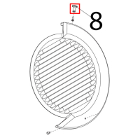 Pomello paralama LAV Sirman Palladio 350 Automec