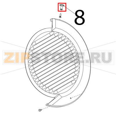 Pomello paralama LAV Sirman Palladio 350 Automec Pomello paralama LAV Sirman Palladio 350 AutomecЗапчасть на деталировке под номером: 8
