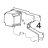 Stepping motor assy (including belt, gears) TSC MX241P
