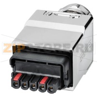 Power Plug PRO 5-pole Push Pull Power connector with Metal housing for on-site mounting (Packaging unit 1 connector) Siemens 6GK1907-0AB11-6AA0