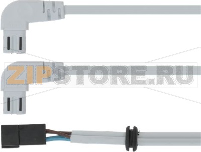 БЕЛЫЙ ПРОВОД С УГЛОВЫМ ШТЕПСЕЛЕМ 