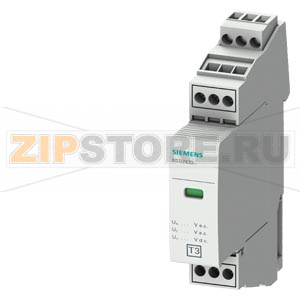 ОПН тип 3, UN=24V AC/34V DC UC=34V AC/DC,UOC=2kV,2-пол, с дист.сигнализацией, ширина 17,7mm Siemens 5SD7432-5 