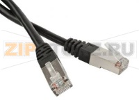 Hyperline PC-LPM-STP-RJ45-RJ45-C5e-5M-LSZH-BK Патч-корд F/UTP, экранированный, Cat.5е, LSZH, 5 м, черный