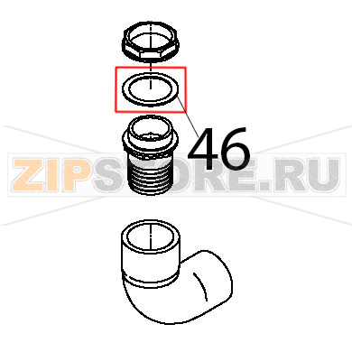 Guarnizione per piletta di scarico grande Teikos TS601 Guarnizione per piletta di scarico grande Teikos TS601Запчасть на деталировке под номером: 46