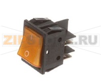 SW DPST 20A/125V ORG LGHT
