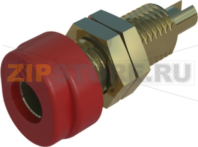 Штекер 4 мм, M6, 16 A, 30 В/AC, красный Hirschmann 930175701 