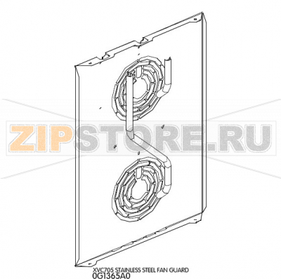 Stainless steel fan guard Unox XVC 705 Stainless steel fan guard Unox XVC 705Запчасть на деталировке под номером: 5Название запчасти на английском языке: Stainless steel fan guard Unox XVC 705