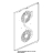 Stainless steel fan guard Unox XVC 705