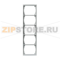 Рамка пятиместная, алюминий ABB 2TKA000429G1