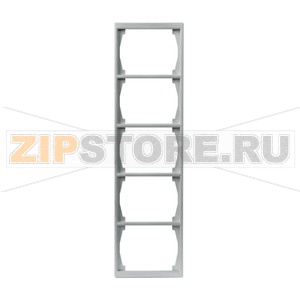Рамка пятиместная, алюминий ABB 2TKA000429G1 