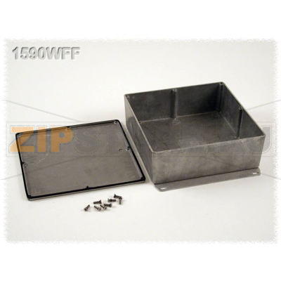 Корпус алюминиевый 187.5x187.5x67 мм, серый, 1 шт Hammond 1590WFF 