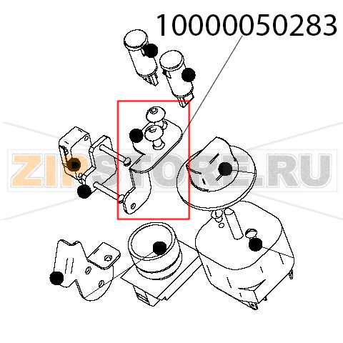 Кронштейн МКК-300.80.009 для Abat MKK-300 Кронштейн для крепления микропереключателя в защитном щите картофелечистки Abat MKK-300Запчасть на деталировке под номером: 10000050283