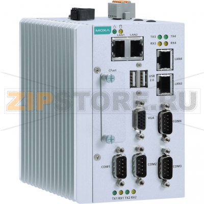 Компьютер встраиваемый 1.46 ГГц, 2 ядра, Intel Atom E3826, 4 Гб, VGA, 2xUSB 2.0 MOXA MC-1122-E2-T 