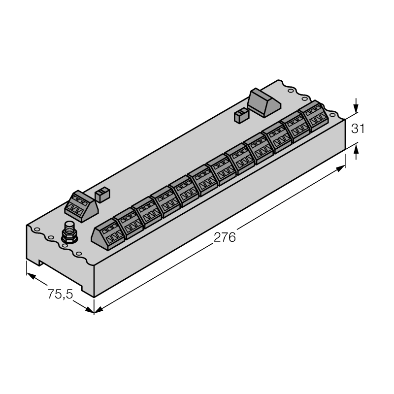 Коробка распределительная, 12 каналов Turck JRBS-40-12C/EX 