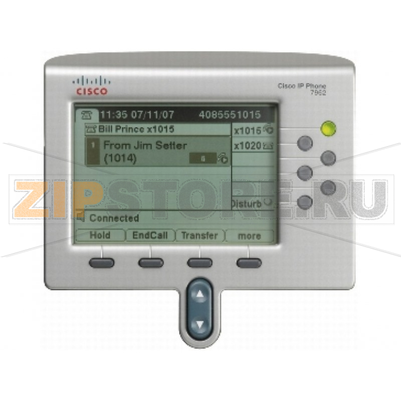 IP-телефон 48 В/DC, 2xFE (PoE), 6 линий, SIP/SCCP, 320x222 пкс, RJ-9 Cisco CP-7962G 