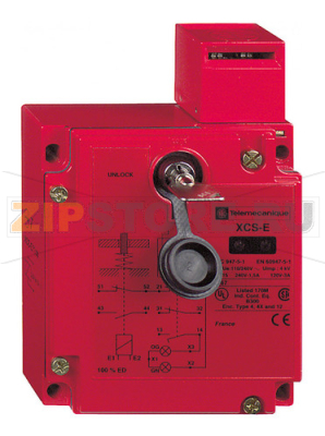 Реле предохранительное 50 В, 6 А, 2 НЗ, НО, 3 полюса, IP67 Schneider Electric XCSE7513 
