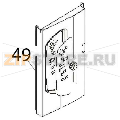 Control panel Angelo Po FM611E1 Control panel Angelo Po FM611E1Запчасть на деталировке под номером: 49