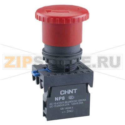 Кнопка управления, 1НЗ, IP65, красная Chint NP8-01ZS/14 