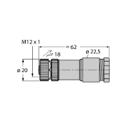 Разъем разборный Turck BWS8151-12.5