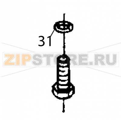 O-ring seal Ø16,18xØ9,12x3,53 Fagor FI-100 O-ring seal Ø16,18xØ9,12x3,53 Fagor FI-100Запчасть на деталировке под номером: 31Название запчасти Fagor на английском языке: O-ring seal Ø16,18xØ9,12x3,53 FI-100.