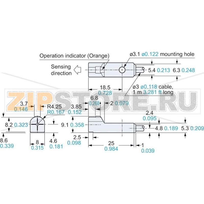 Датчик индуктивный PNP Panasonic GX-H8A-P 
