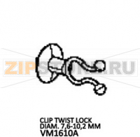 Clip twist lock diam. 7,6-10,2 MM Unox XVC 705E