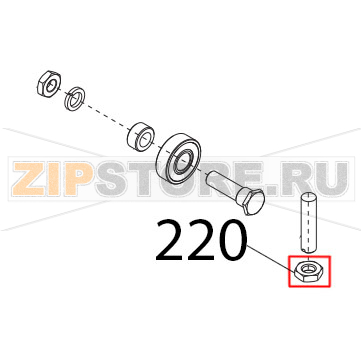Dado es. DIN439, M8, BASSO Sirman Anniversario 300 Dado es. DIN439, M8, BASSO Sirman Anniversario 300Запчасть на деталировке под номером: 220