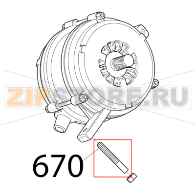 Vite senza testa CE DIN913, M8x45 Sirman Canova 300 Vite senza testa CE DIN913, M8x45 Sirman Canova 300Запчасть на деталировке под номером: 670